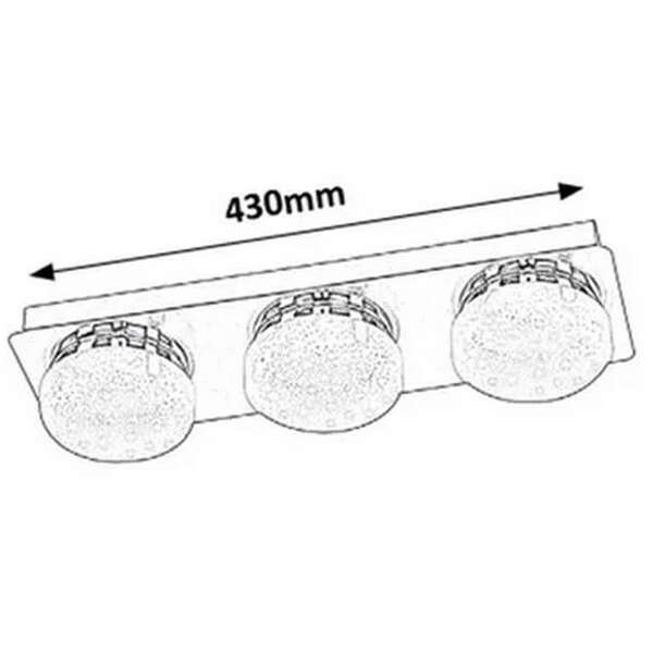 RABALUX Hilary spot, hrom/bela,  LED 15W