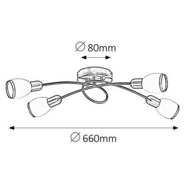 RABALUX Elite spot E14 4x max40W bronza