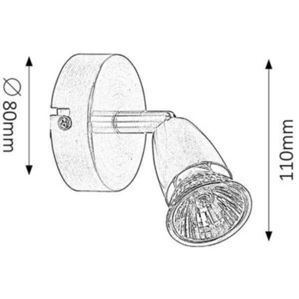 RABALUX Norman 1x spot  hrom bez sijalice