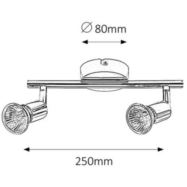 RABALUX Norton 2x spot  bez sijalice