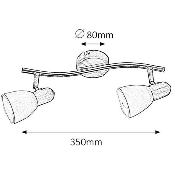 RABALUX Soma spot E14 2x40W bronza opal