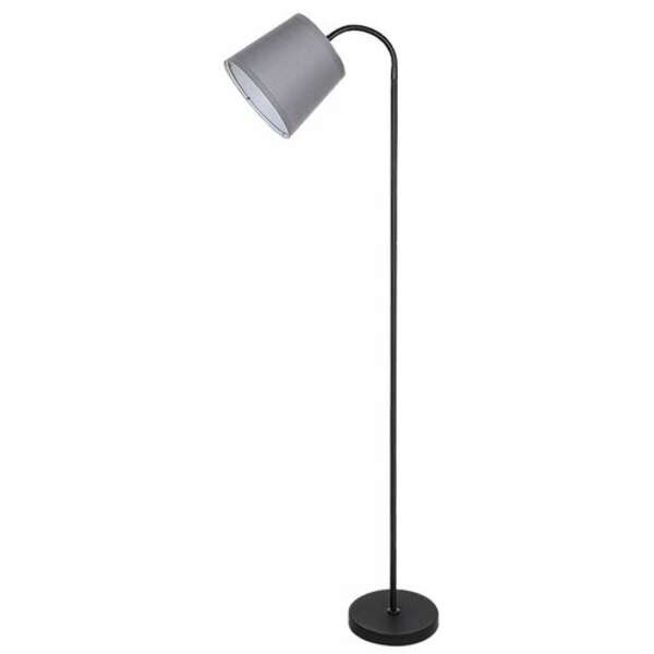 RABALUX Godric, podna E27 crna metal/textil abažur siva 141 cm