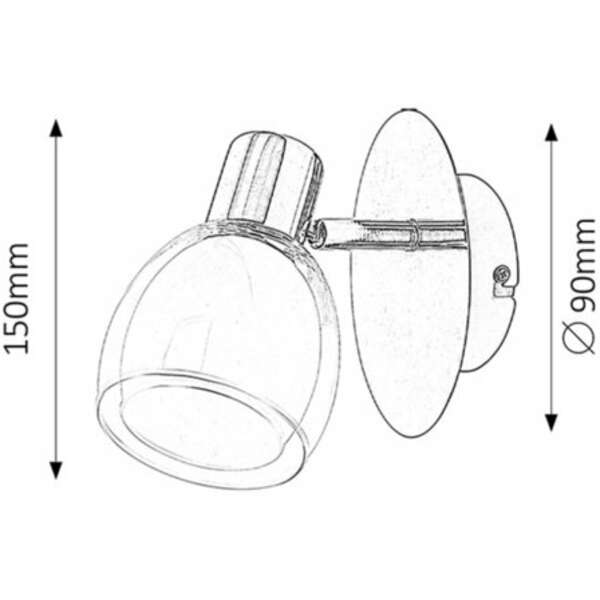 RABALUX Dave spot E14 1x40W hrom