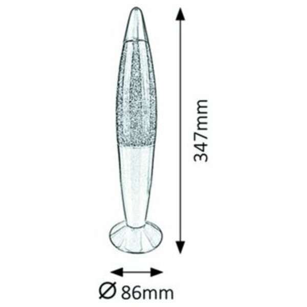 RABALUX Glitter Rainbow lava lampa