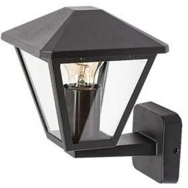 RABALUX Paravento spoljna zidna lampa crna aluminijumska E27 40W