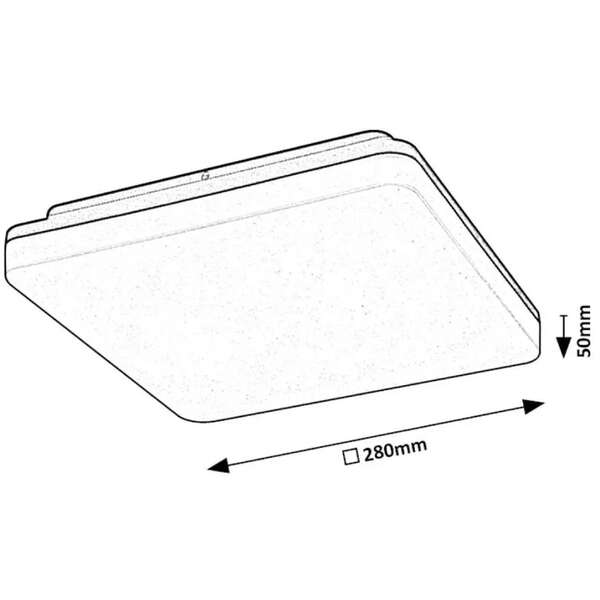 RABALUX Pernik LED plafonjera 2400lm, 24W, 4000K