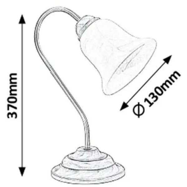 RABALUX Francesca stona lampa E14 40W bronza