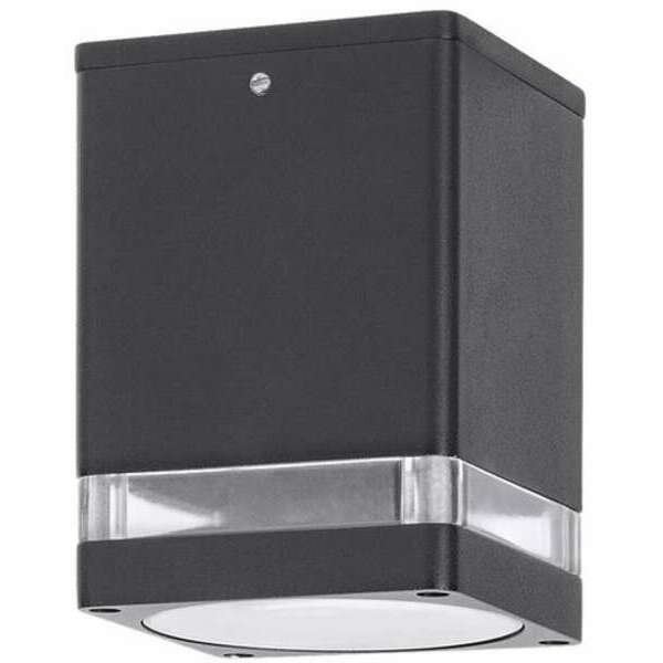 RABALUX Zombor, Spoljna nadgradna lampa, GU10 IP54, crna cetvrtasta