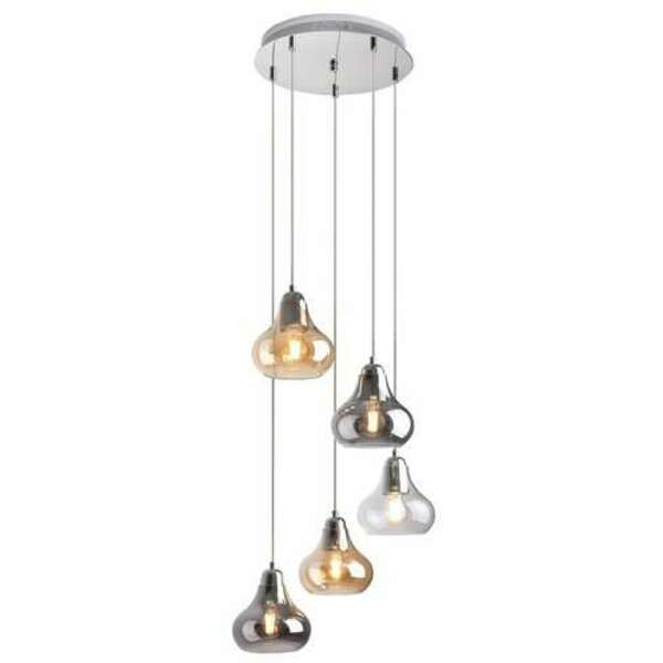 RABALUX Jezabel visilica, hrom sa mlecnim staklom, E27 5X 60