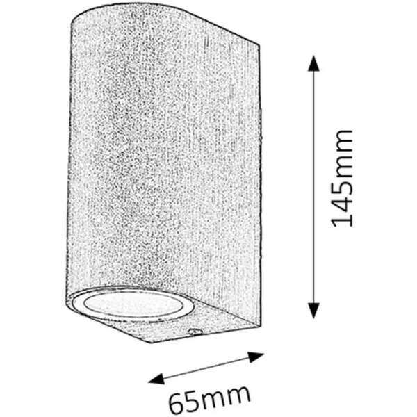 RABALUX Chile spoljna zidna lampa GU10 2x35W IP44