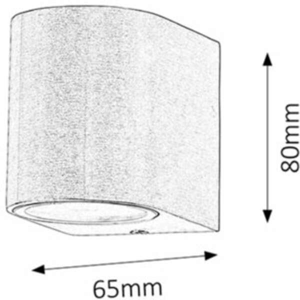 RABALUX Chile spoljna zidna lampa GU10 35W IP44 2