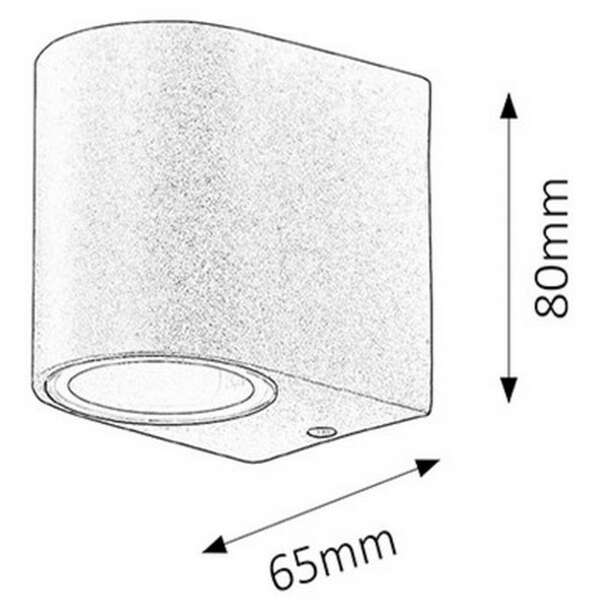 RABALUX Chile spoljna zidna lampa GU10 35W IP44 3