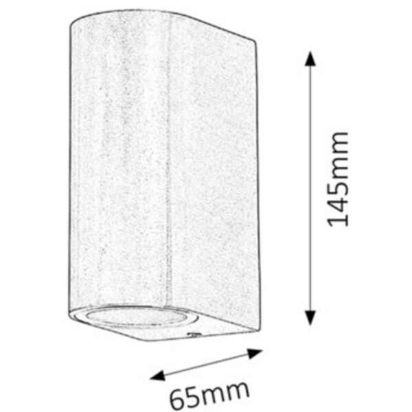 RABALUX Chile spoljna zidna lampa GU10 2x35W IP44 2