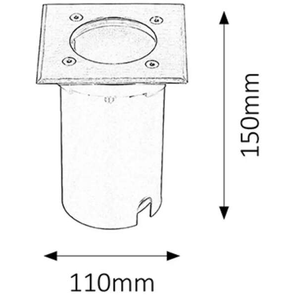 RABALUX Tacoma spoljna lampa GU10 50W IP65