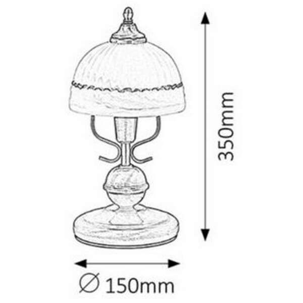 RABALUX Flossi stona lampa  E14 40W bronza