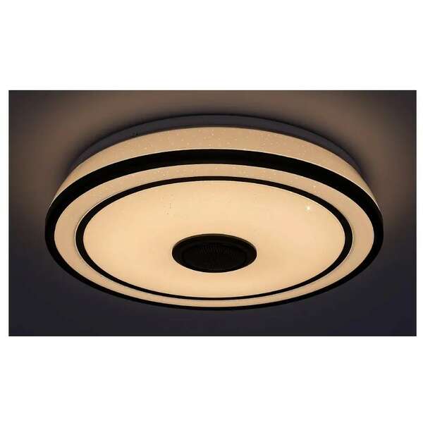 RABALUX Nikolaus, plafonska lampa, crna 24W, 1600lm-2400lm, 3000-6500K IP20