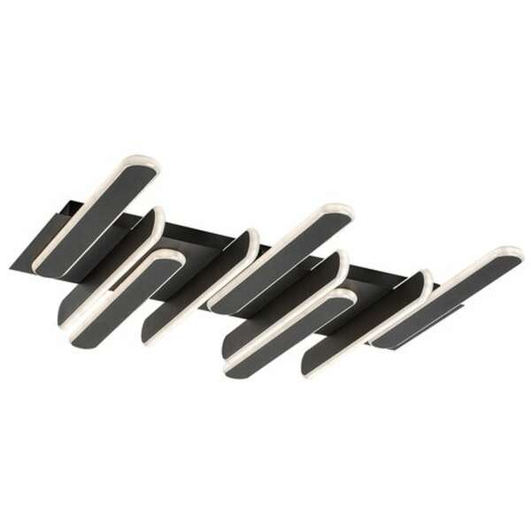 RABALUX Sindri, plafonska crna LED 46W, 2500lm, DIP Switch 3000-4000K, 61x61cm, Design by Rabalux