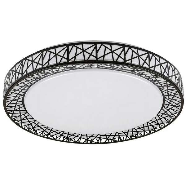 RABALUX Nilin, LED plafonjera 48W, 3400lm, CCT 3000-6500K, 49cm,  daljinski, dimabilna, crna metal