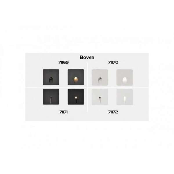 RABALUX Boven zidna lampa LED3W crna IP54