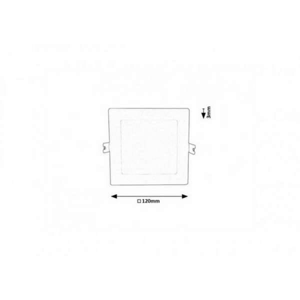 RABALUX Shaun2 plafonjera 6W 4000K bela cetvrtasta