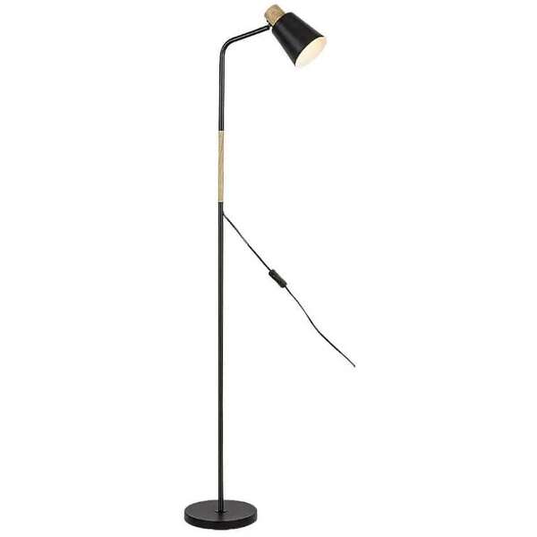 RABALUX Azim, crna metalna podna lampa, E27 1x40W, L40cm