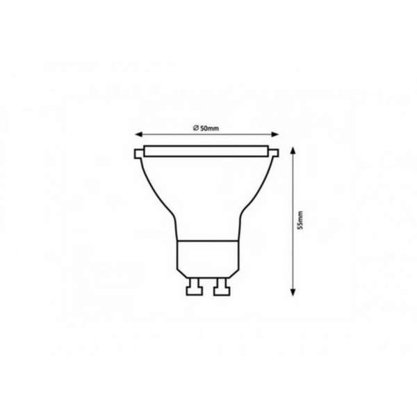 RABALUX LED sijalica GU10, 6W, 500lm, 4000K
