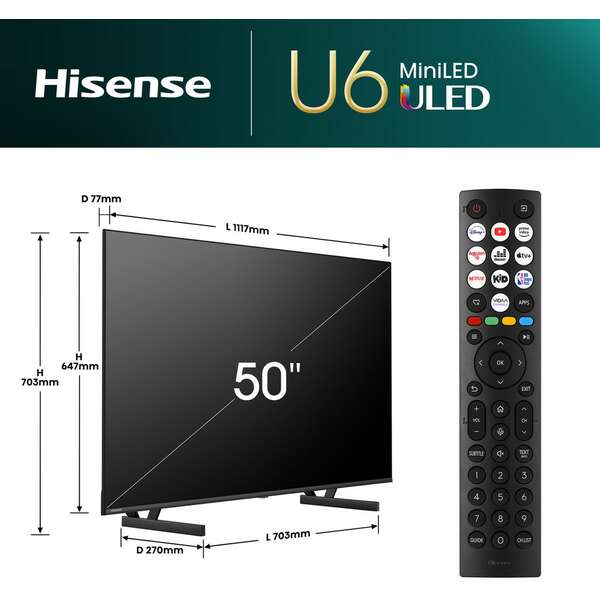 HISENSE 50U6NQ