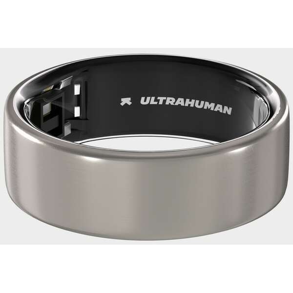 ULTRAHUMAN Ring Air - Size 06 Raw Titanium