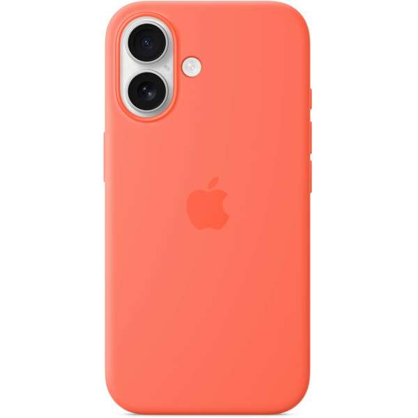 APPLE iPhone 16 Silicone Case with MagSafe - Tangerine mdgn4zm/a