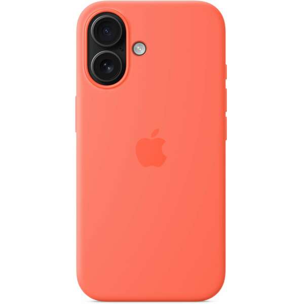 APPLE iPhone 16 Silicone Case with MagSafe - Tangerine mdgn4zm/a