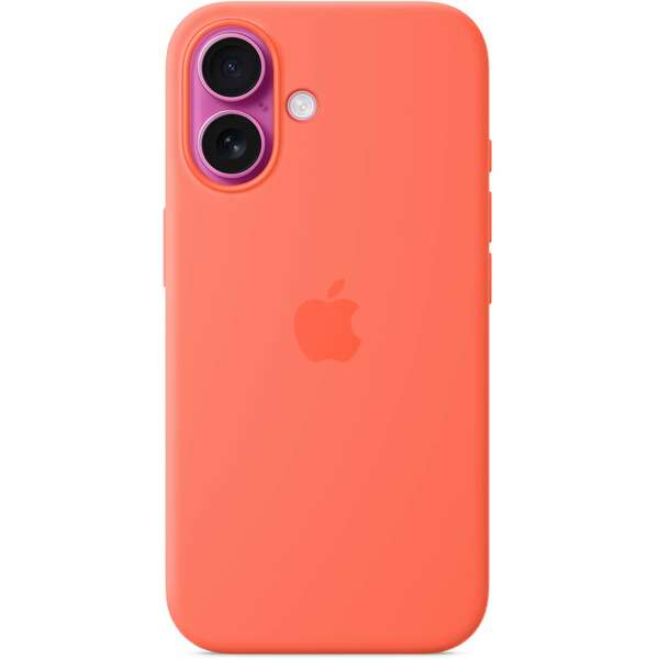 APPLE iPhone 16 Silicone Case with MagSafe - Tangerine mdgn4zm/a