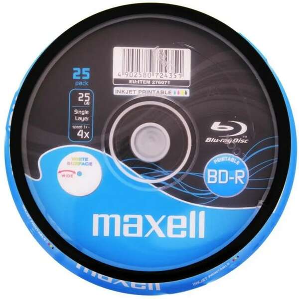 MAXELL BD-R 4X 25GB 25S PRINTABLE x 25 KOM