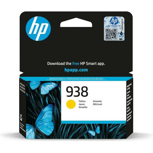 HP 938 Original Ink Cartridge Yellow (4S6X7PE)