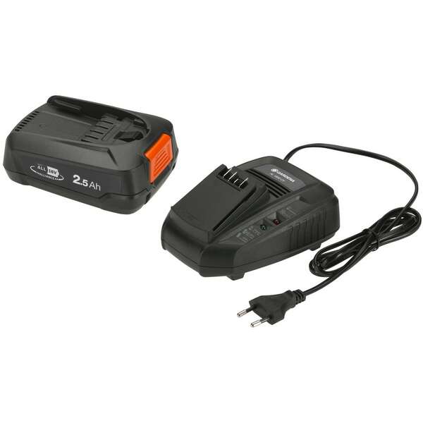 GARDENA Set Baterija PBA 18V/45 2,5 Ah i Brzi Punjac Za Baterije AL 1830 CV 18 V P4A Power For All Alliance