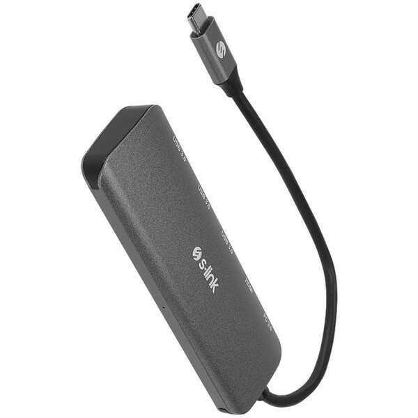 S-LINK SW-U518 5U1 TIP C-3*USB3.0,1*TIP C PD,HDMI 1.4 HUB