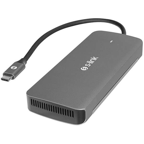 S-LINK SWV-USBC036 6U1 TIP C HUB-HDMI,USB3.0,PD3.0,TIP C 3.1,SSD 