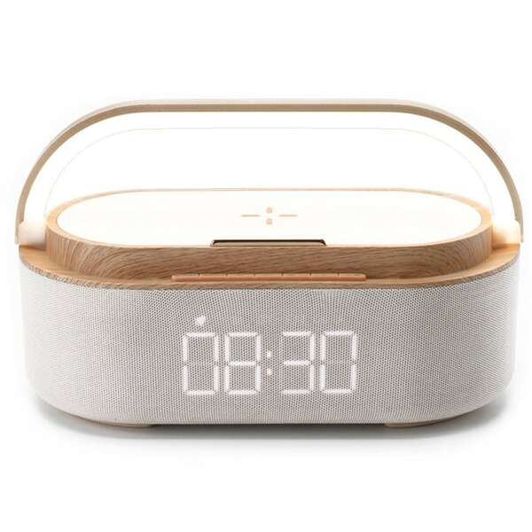 MOYE Aurora Plus Radio Lamp with Clock and Wi-Fi Charger