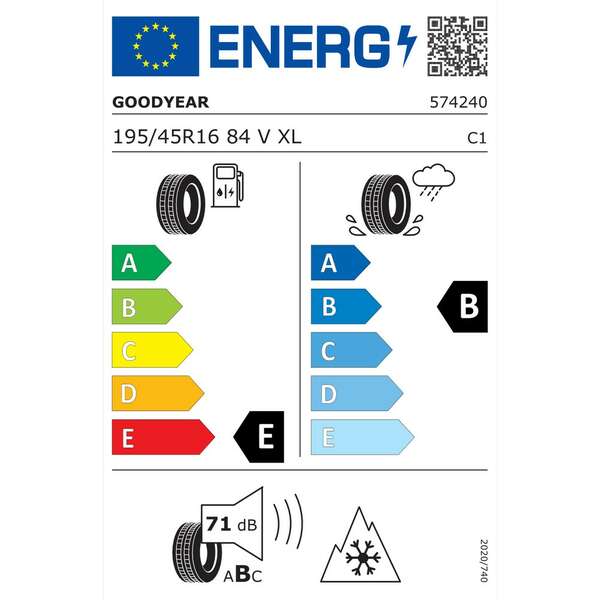 GOODYEAR 195/45R16 84V UG PERF + XL FP