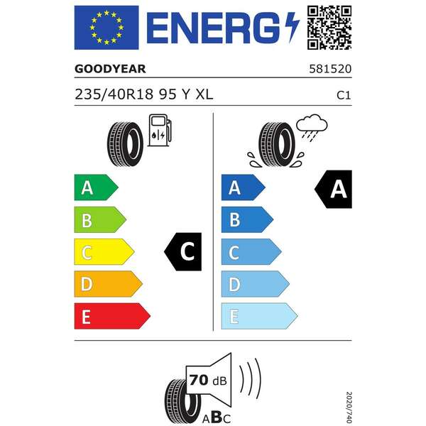 GOODYEAR 235/40R18 95Y eag F1 ASY 6