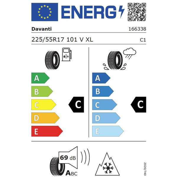 DAVANTI 225/55R17 101V Wintoura+ XL