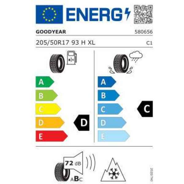 GOODYEAR 205/50R17 93H UG PERF 3 XL FP
