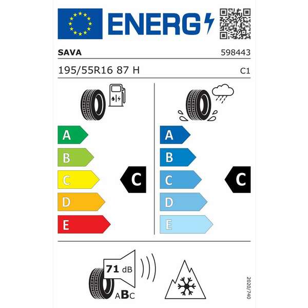 SAVA 195/55R16 87H ALL WEATHER All Season