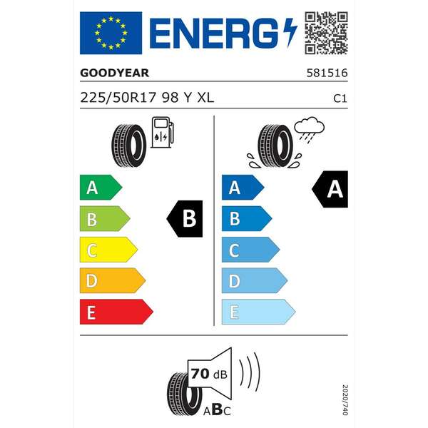 GOODYEAR 225/50R17 98Y EAG F1 ASY 6 XL FP