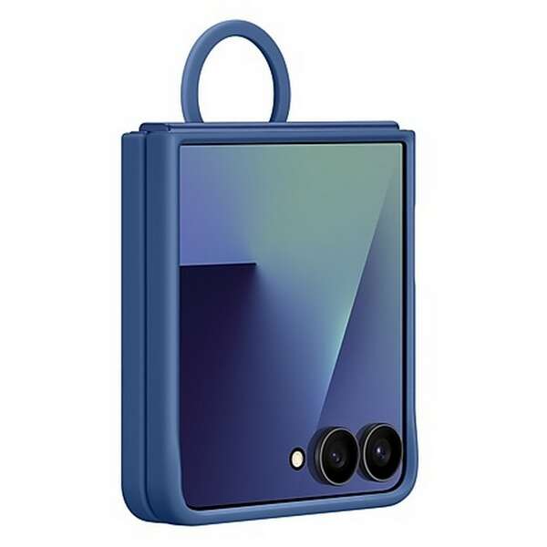 SAMSUNG Galaxy Z Flip7 Ring Case Silicone Blue EF-PF766TNEGWW