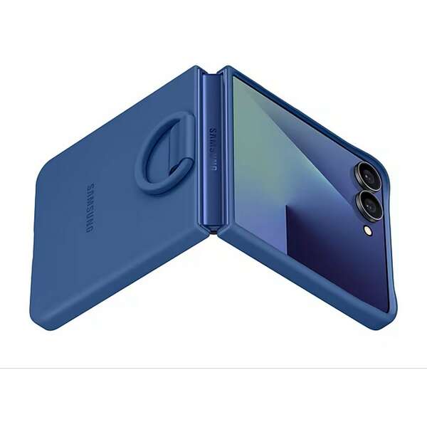 SAMSUNG Galaxy Z Flip7 Ring Case Silicone Blue EF-PF766TNEGWW