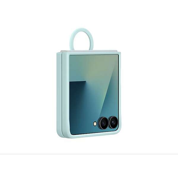 SAMSUNG Galaxy Z Flip7 Ring Case Silicone Mint EF-PF766TMEGWW