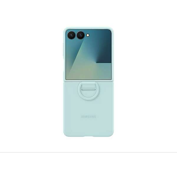 SAMSUNG Galaxy Z Flip7 Ring Case Silicone Mint EF-PF766TMEGWW