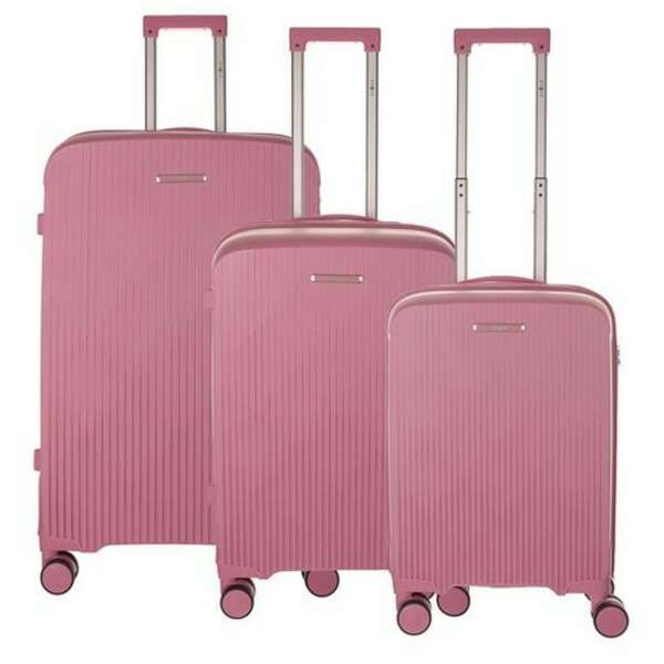 ENOVA TOKYO Set kofera 3/1 sa 4 tockica pink
