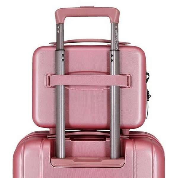 MOVOM WOOD ABS Beauty case roze