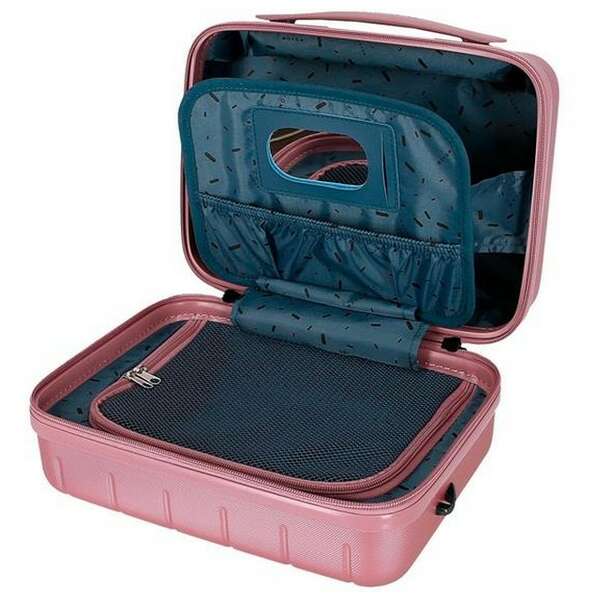 MOVOM WOOD ABS Beauty case roze